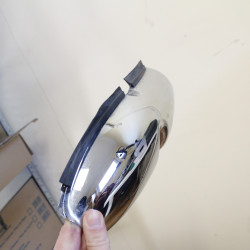 Osłona wydechu chrom Lewa