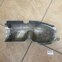 Osłona wydechu chrom Lewa