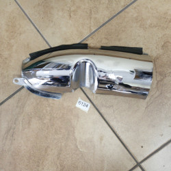 Osłona wydechu chrom Lewa