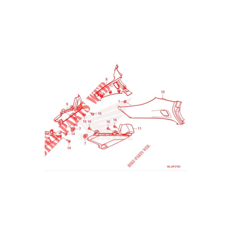 Trójkąt prawy dolna część trójkąta