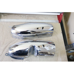 Osłona wydechu chrom 01+ Prawa Lewa