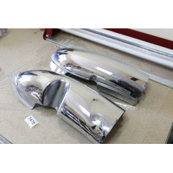 Osłona wydechu chrom 01+ Prawa Lewa